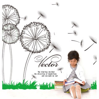 Decal trang trí Hoa Bồ Công Anh Vector