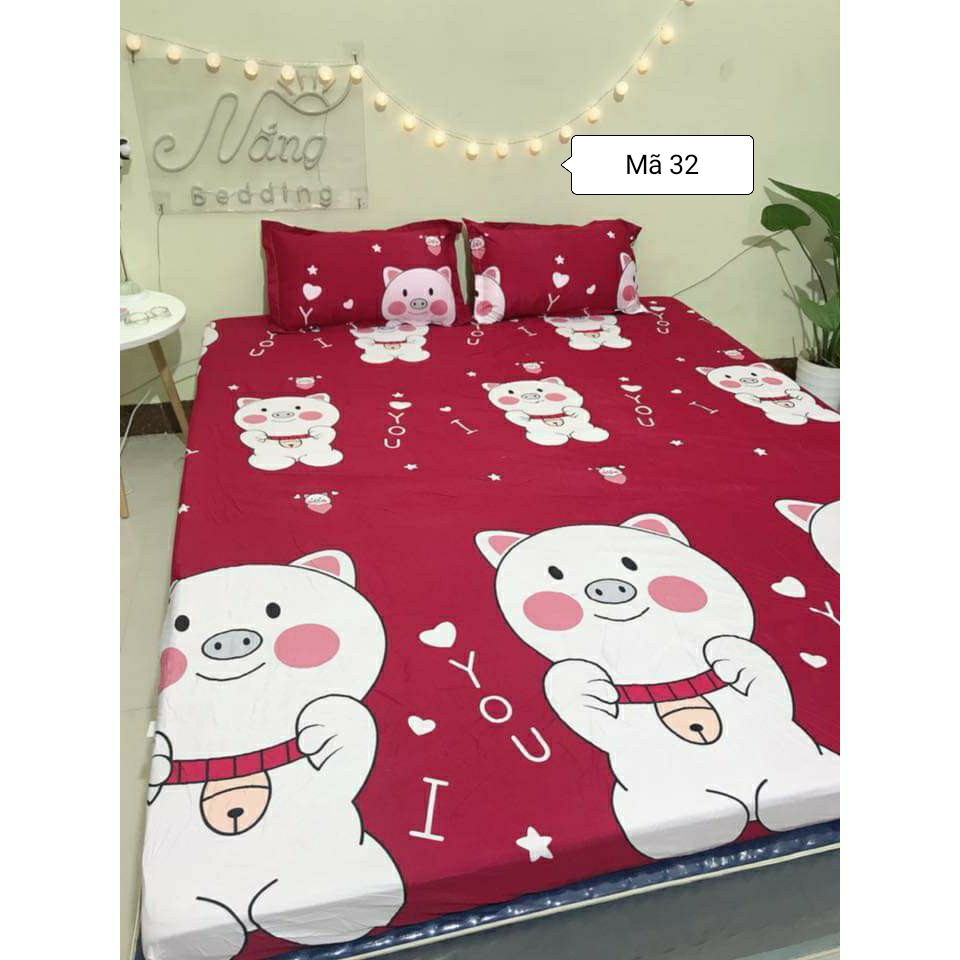 Set 3 món ga gối 🌟 SIÊU ĐẸP 🌟 Combo 3 món ga gối trải giường cho bé yêu Họa tiết cực đáng yêu, thấm hút mồ hôi tốt