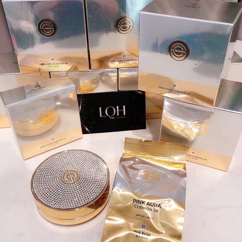 Phấn nước DPC Pink Aura Cushion Special Aura hộp tặng refill tone 21 | BigBuy360 - bigbuy360.vn