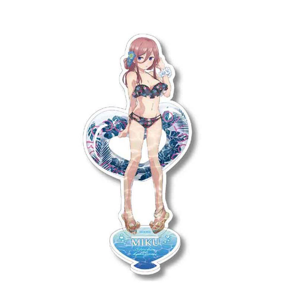 MXFASHIONESTORE Anime Anime The Quintessential Quintuplets Cartoon Anime Acrylic Stand Figure Nakano Miku Yotsuba Itsuki Fashion Fans Gift Nakano Ichika Figure Model Toys Acrylic Figure Model Plate