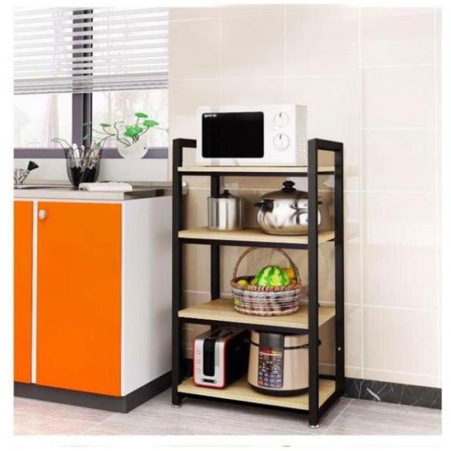[Giá Gốc] Kệ 4 Tầng Khung Thép Không Gỉ Sàn Bằng Gỗ 2 Mặt Kích Thước 138 x 60 x 40cm Tổng Kho Giá Sỉ | BigBuy360 - bigbuy360.vn