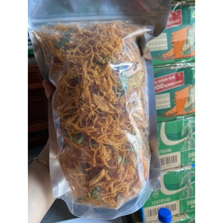 Khô gà cay lá chanh đóng gói 500gr