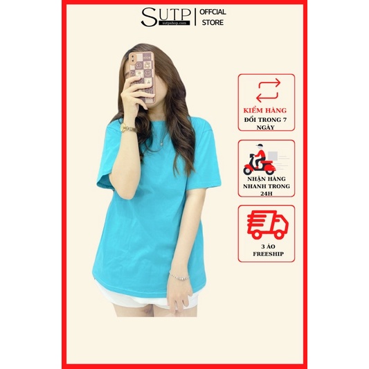 áo thun trơn phom rộng unsexx chất cotton 2 chiều cotton thô