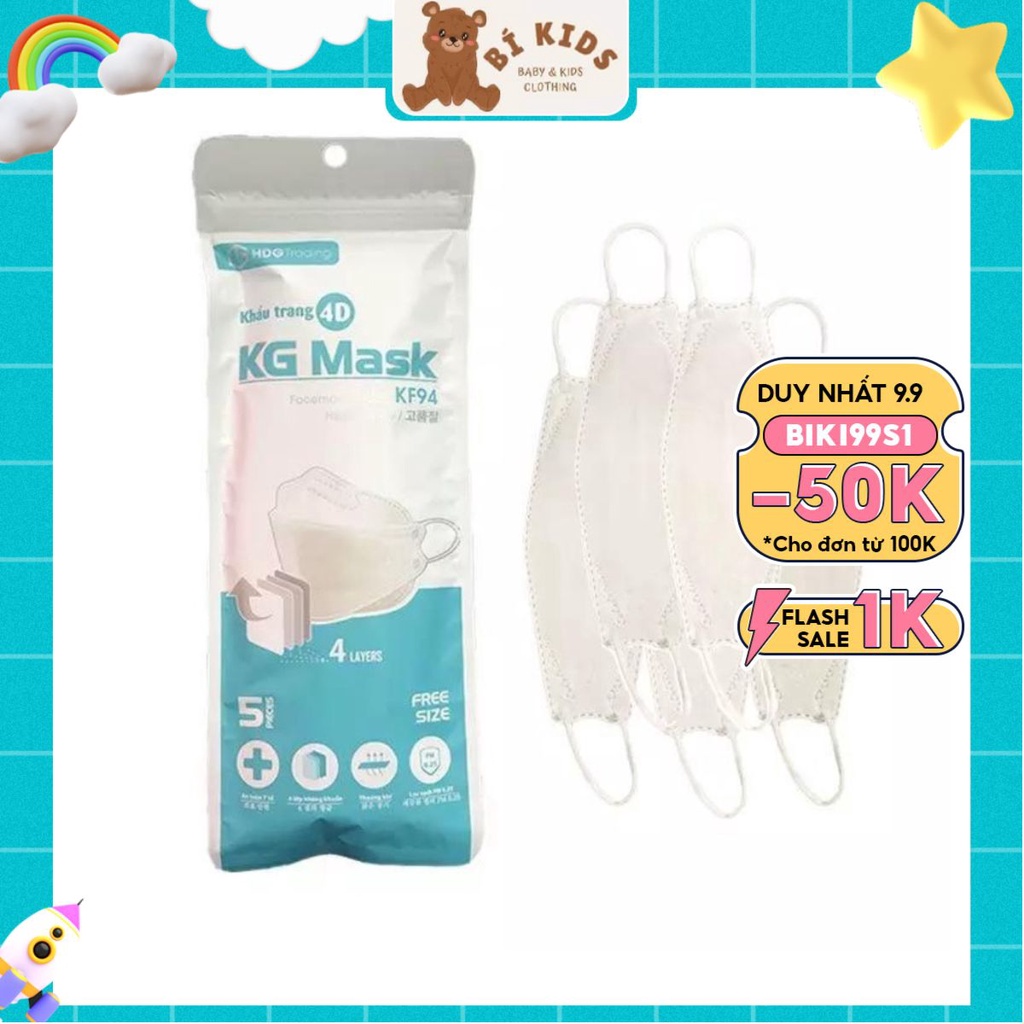 [Quà tặng 5] 1 chiếc khẩu trang KF94
