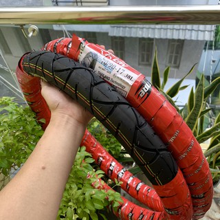 Vỏ (Lốp) CRV Đỏ Gai Mcl Sporty Thái Lan Size 60-70 Có Ruột (Xăm)