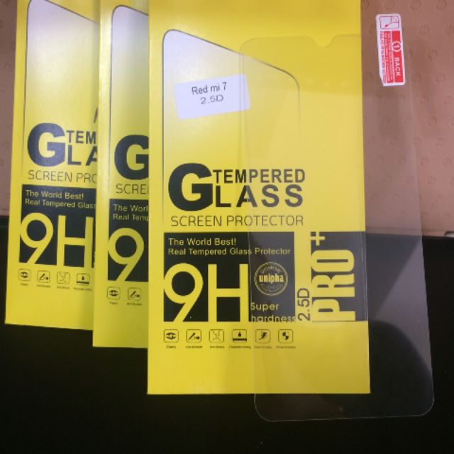 Bộ 3 kính cường lực cao cấp cho Xiaomi Redmi7