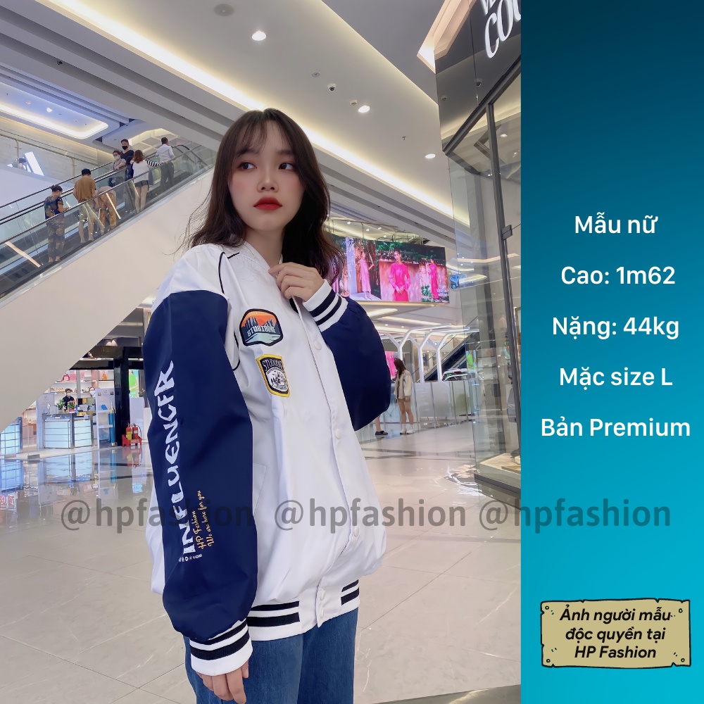 Áo bomber Varsity Jacket form rộng StudiaOne vải dù ❤️ Áo khoác bóng chày chống nắng dáng Unisex nam nữ D10 - Happy Stye