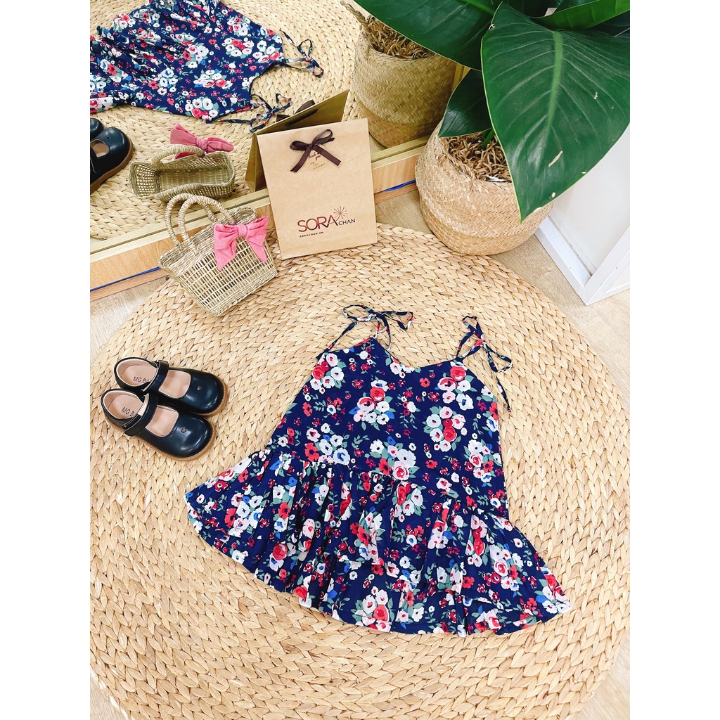 Đầm 2 Dây Họa Tiết Cho Bé Gái Size 9kg - 46kg SoraChan - M091,M092,M093,M094,M095
