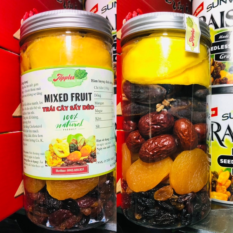 Mix Trái Cây Sấy Dẻo Nhập Khẩu 500gr