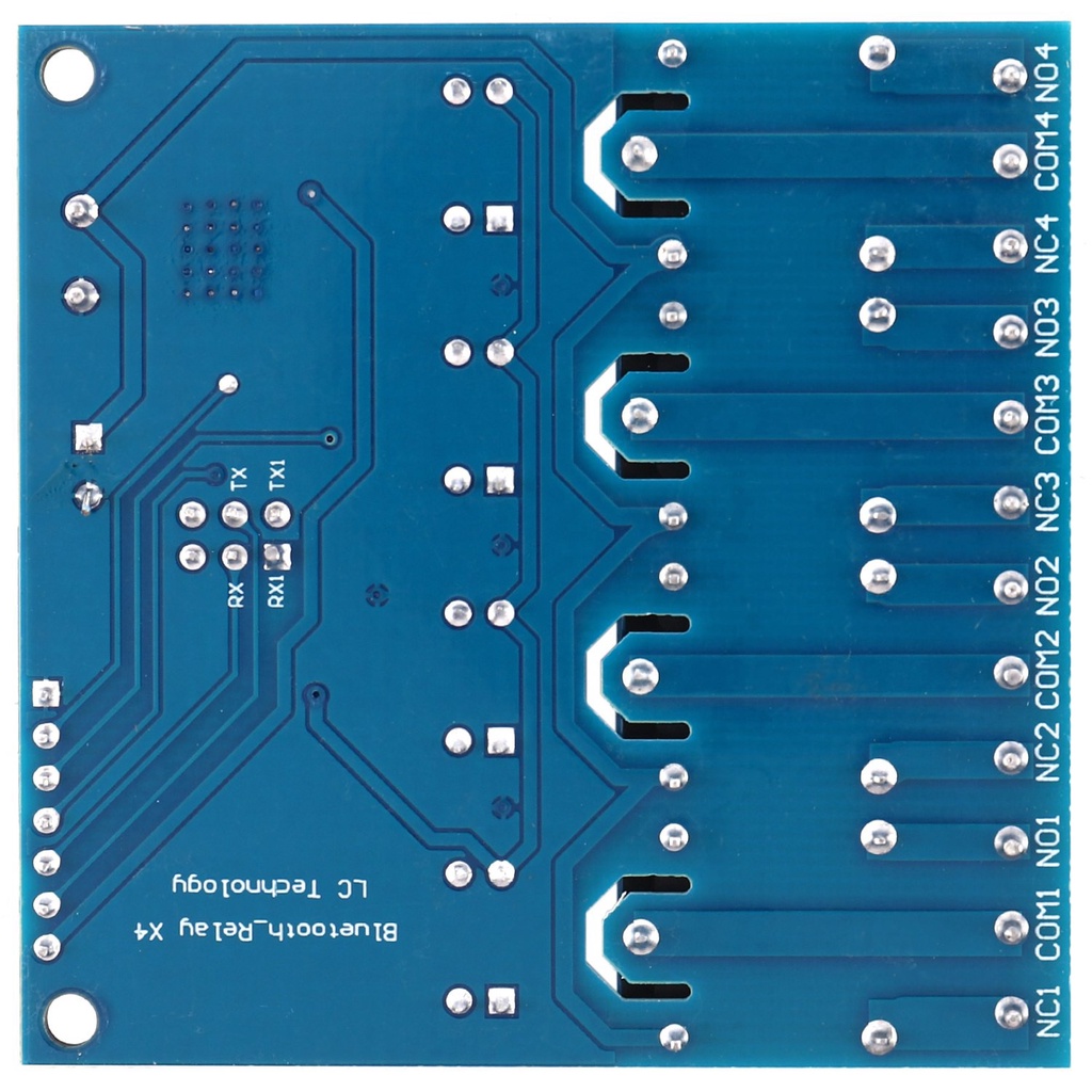 [COD]-12V 4CH Remote Control Switch Bluetooth Relay ule for Android Mobile Motor LED Light DIY Electronic Kit