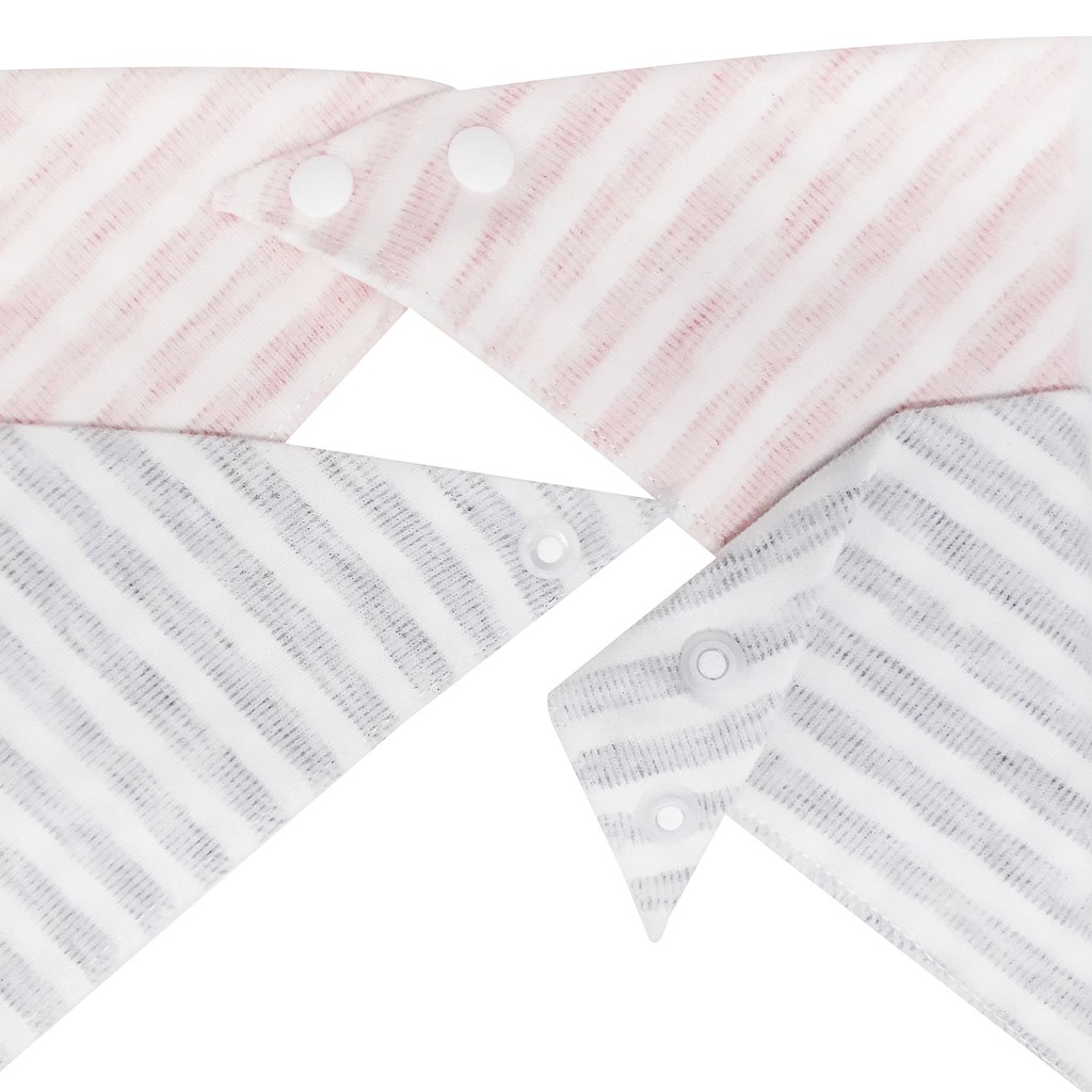 Set 2 yếm tam giác cho bé giữ ấm cổ từ sơ sinh tới 1 tuổi - 2 lớp vải Muslin cotton 100% - Comfybaby