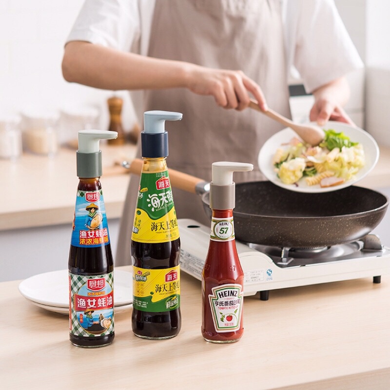 Vòi nhấn thay thế -cho nắp chai lọ nước tương , nước mắm , sữa tắm , dầu gội tiện lợi 0011