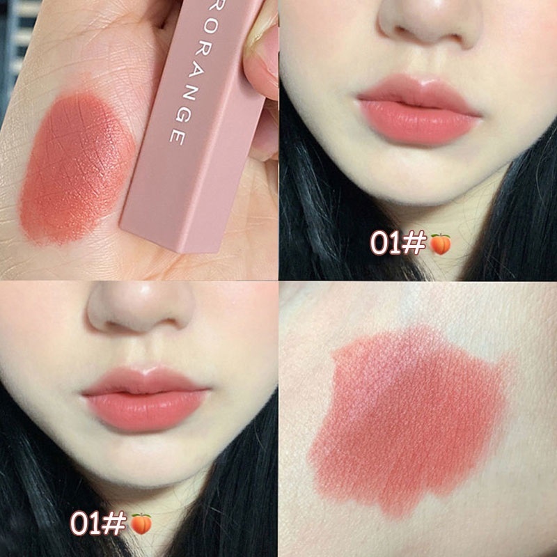 Son Kem Lì Nội Địa Trung Herorange Bản Vuông Siêu Xinh Chất Mềm Và Mịn Môi, Lên Màu Cực Chuẩn
