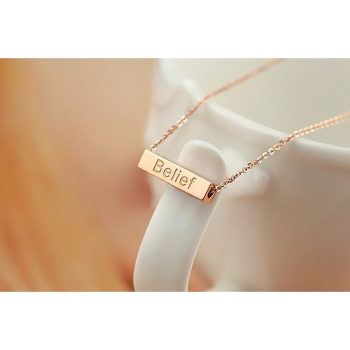 DÂY CHUYỀN TITAN CAO CẤP MAY MẮN TRÍ TUỆ NIỀM TIN DŨNG CẢM TN027 siêu đẹp, bền màu, chuẩn thời trang