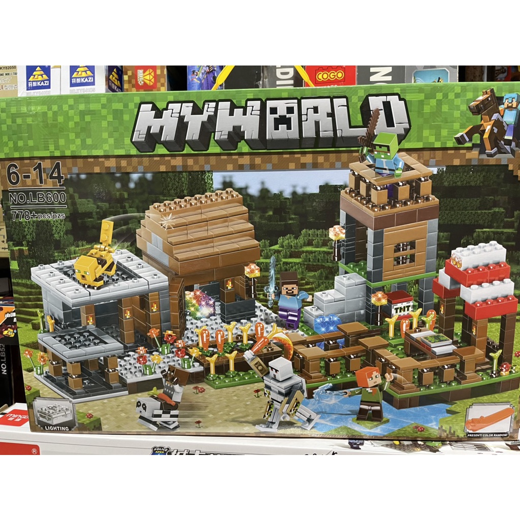 Lego Minecraft Myworld Xếp Hình Nông Trại Chiến Binh LB600 (778 chi tiết)