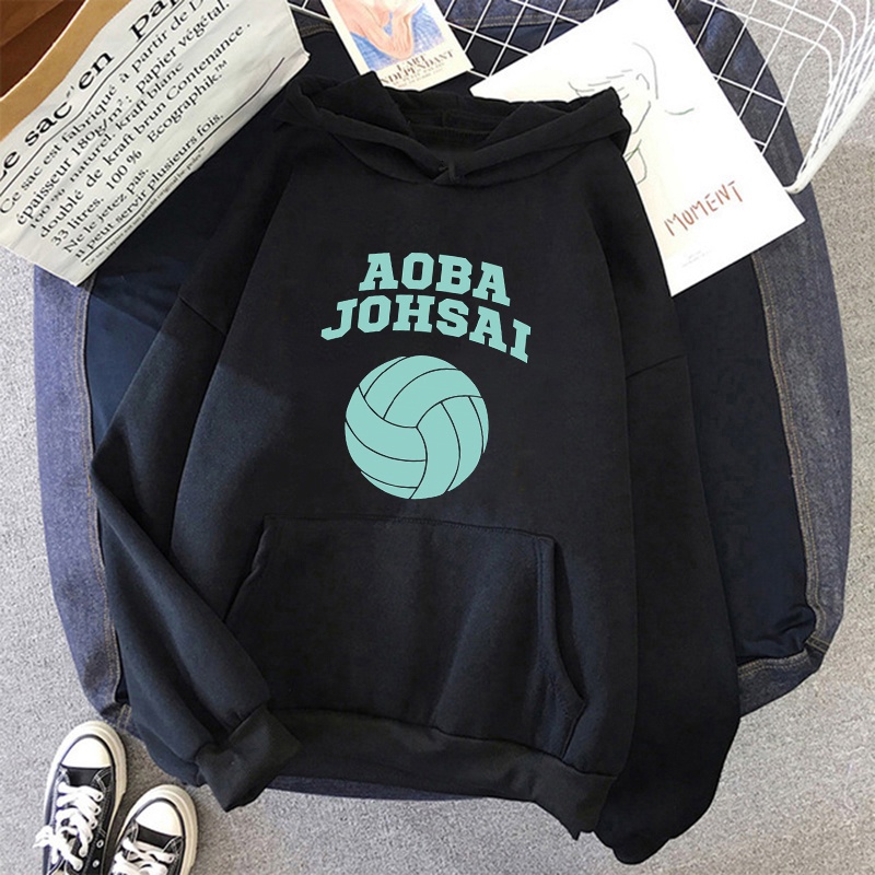 Áo Hoodie Thể Thao In Hình Anime Haikyuu Aoba Johsai Phong Cách Harajuku Đường Phố Cho Nam Và Nữ