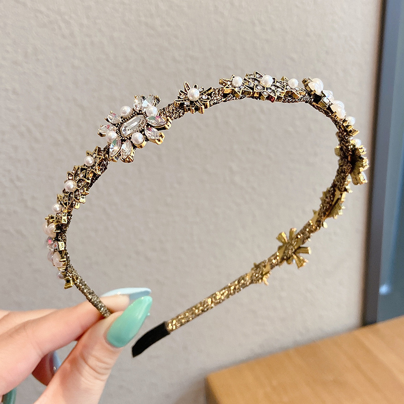 Cài tóc đính ngọc trai giả phong cách retro Hàn Quốc cho nữ