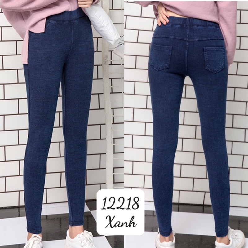 Quần dài Skinny jean mềm BIG SIZE lưng thun 12218