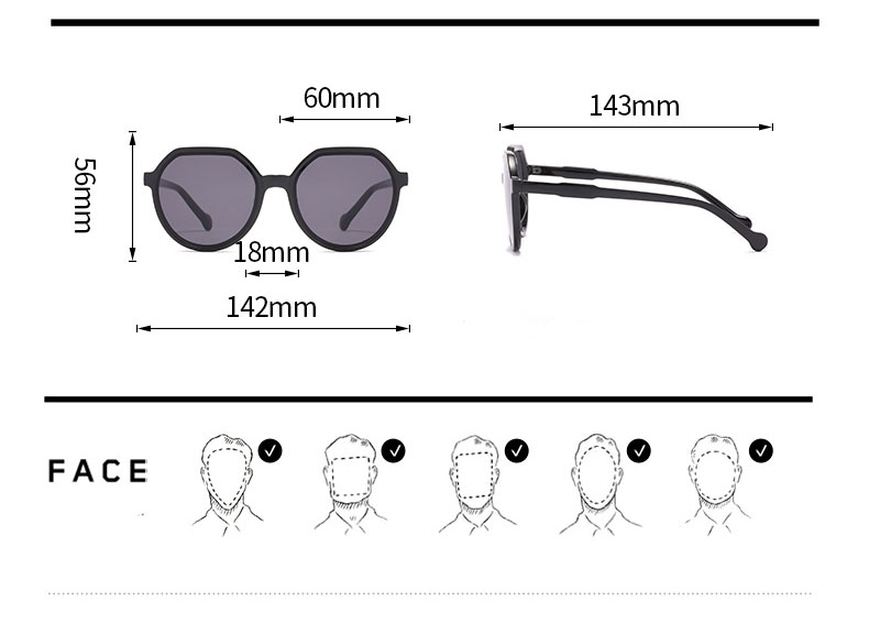  Kính Mát Gọng Tròn Chống Tia UV400 Phong Cách Cổ Điển Thời Trang Cho Nữ