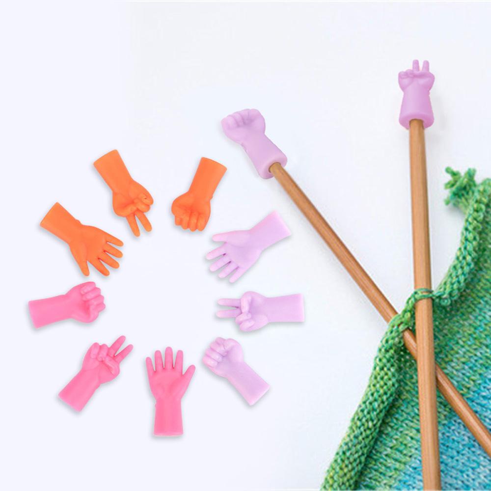 Phụ Kiện Khóa Đuôi May Đan Len DIY Chống Trượt Hình Cử Chỉ Thanh Lịch