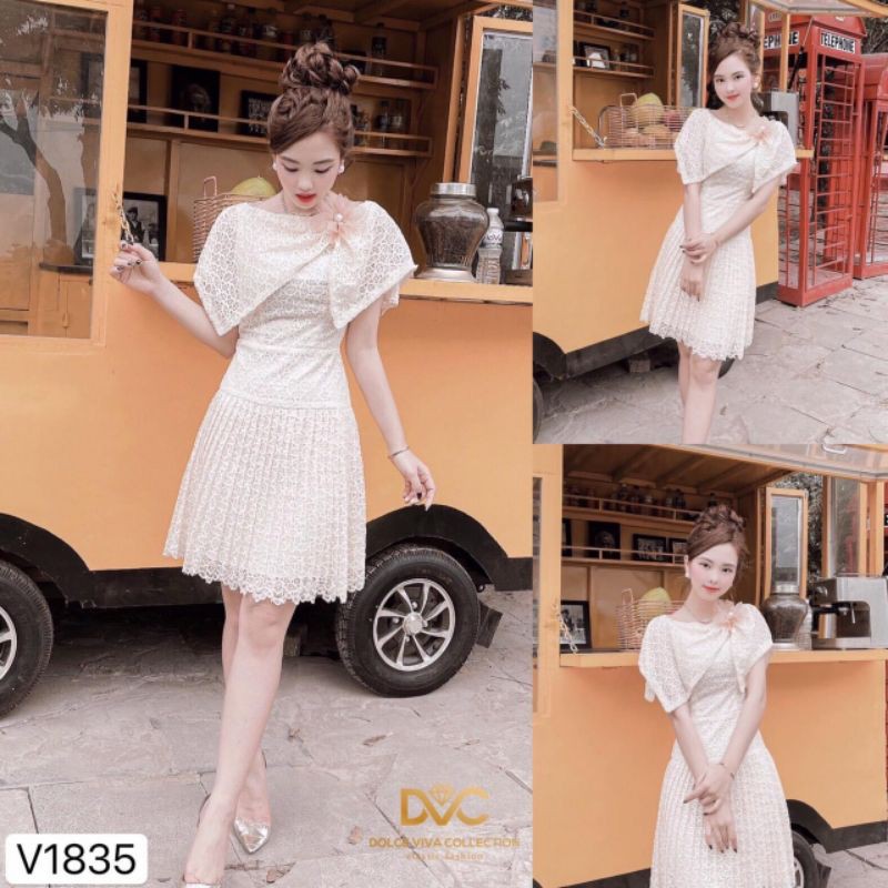 VÁY THIẾT KẾ REN RẬP LI V1835 | BigBuy360 - bigbuy360.vn