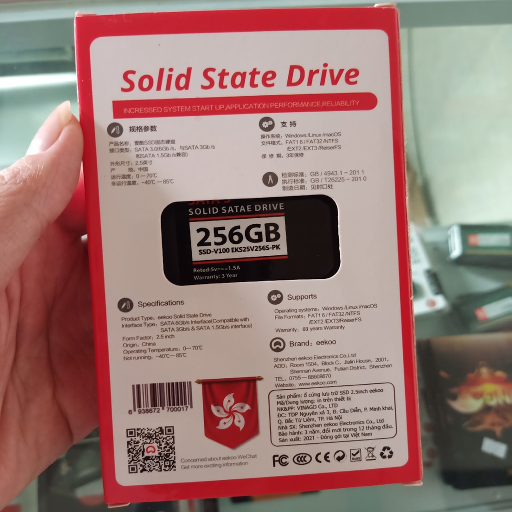 Ổ Cứng SSD EEKOO 128GB, 256GB Mới Chính Hãng (Hỗ trợ cài đặt theo yêu cầu) | WebRaoVat - webraovat.net.vn