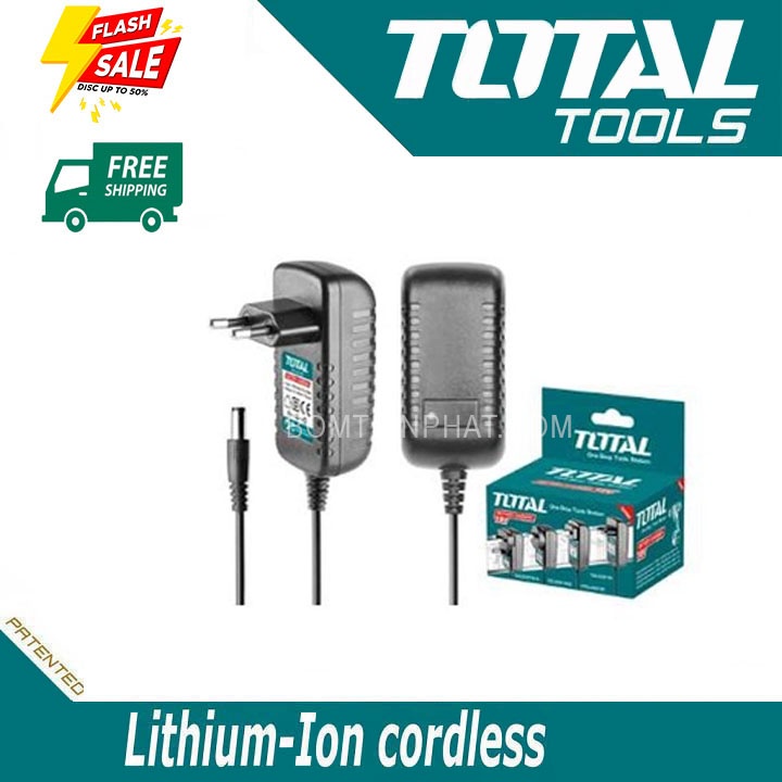 Sạc 18V PIN lithium CHÍNH HÃNG TOCLI228180 Phù hợp cho các loại sạc PIN TOTAL TOOLS WORLD