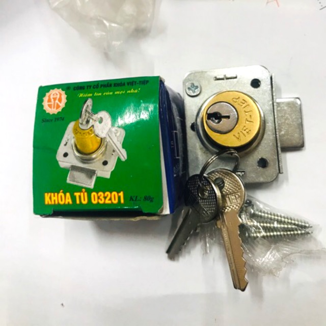 Khoá tủ VIỆT TIỆP CỠ TO 498 VÀ NHỎ 03201