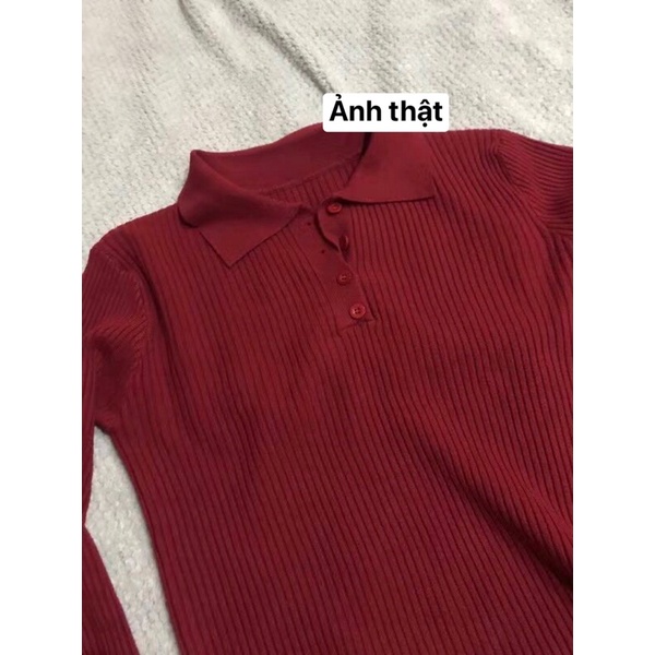 Áo thun cổ trụ tay dài dành cho nữ phong cách thời trang năng động 21