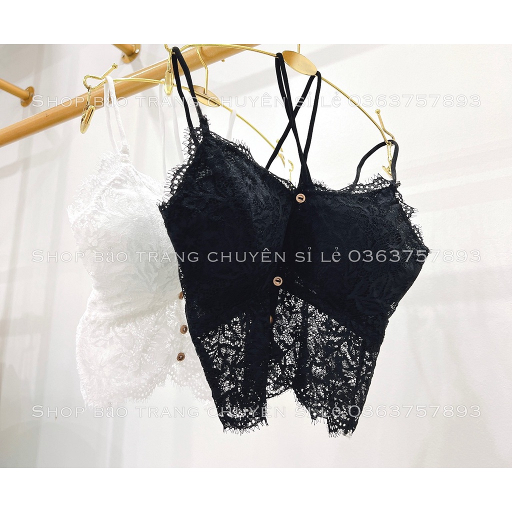 Áo Bra Ren Cúc Bấm Phong Cách Gợi Cảm Sexy Ren Kiểu Dáng Quyến Rũ