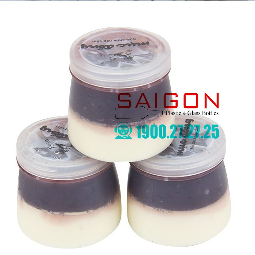 Combo 100 hũ nhựa làm sữa chua nếp cẩm ( 100ml , 120ml, 160ml )