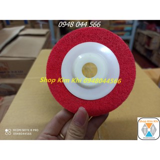 Nỉ đỏ đánh bóng inox 100mm