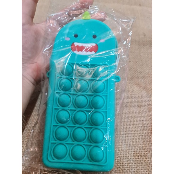 Bóp viết Pop it kỳ lân khủng long siêu rẻ (có 3 màu: xanh, hồng, vàng)