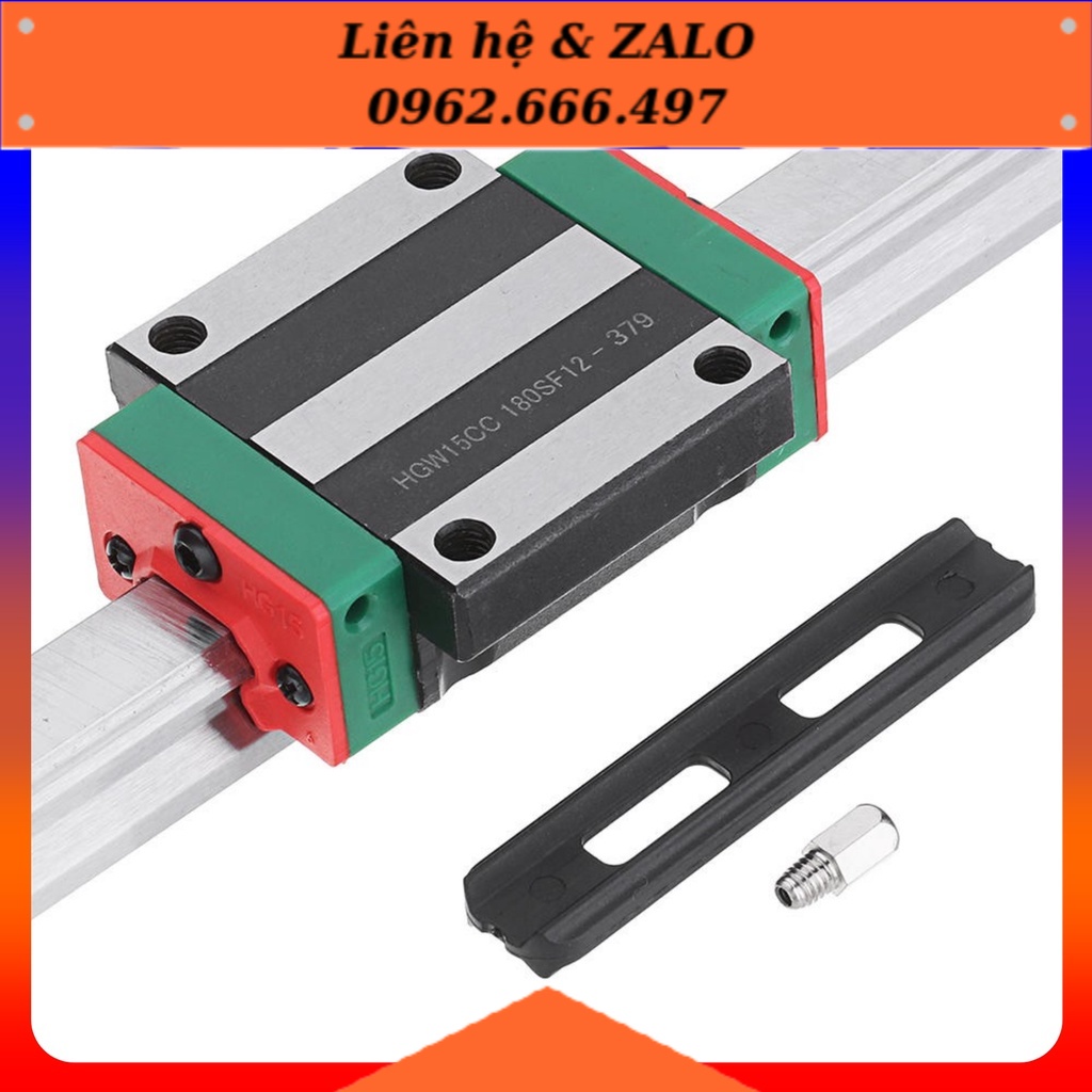 [Phụ Kiện CNC] Block Con Trượt Bi Trượt Vuông Tiêu Chuẩn Hiwin HGW HGW15CC | HGW15