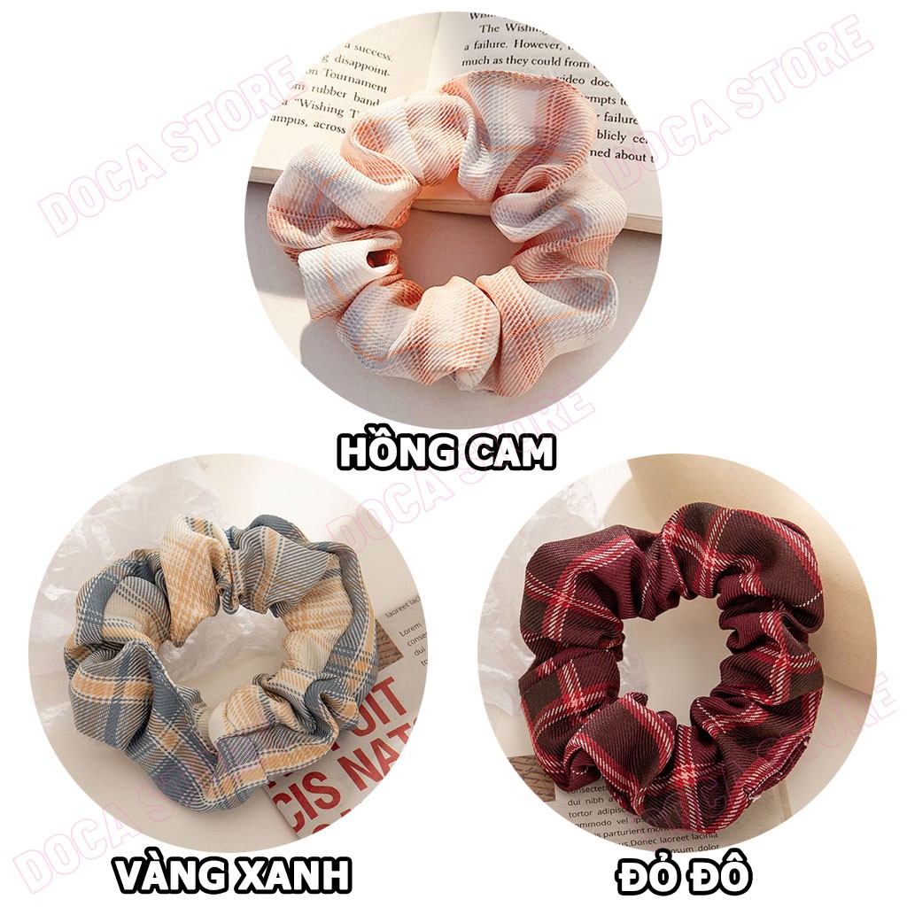 Dây cột tóc vải Caro Scrunchies CT41