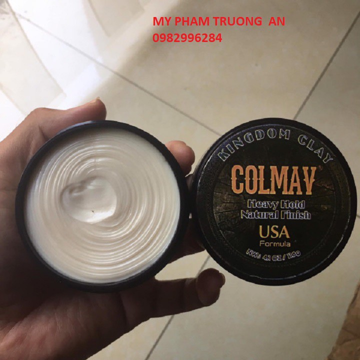 Sáp vuốt tóc COLMAV (Heavy Hold Natural Pomade) công nghệ Mỹ