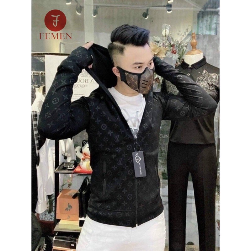 Áo chống nắng nam LV cao cấp co dãn 4 chiều cực kì thoải mải chất vải UMi dày dặn lô gô dập nổi siêu chất full sz M L Xl