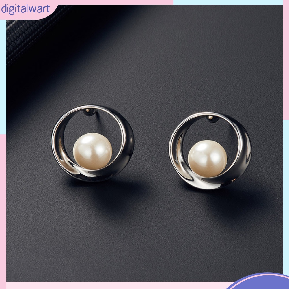Set vòng cổ + bông tai phối hạt ngọc trai giả thanh lịch sang trọng