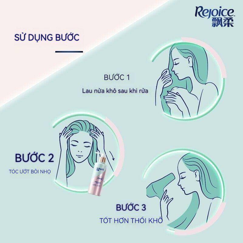 Điều hòa chăm sóc tóc REJOICE Tinh Chất Nhân Sâm Nuôi Dưỡng Phục Hồi Tóc Hư Tổn 180g/380g