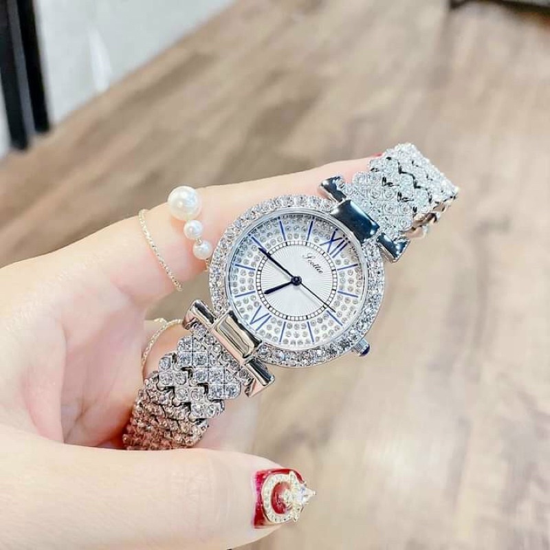 Đồng hồ nữ Scottie mặt đá chính hãng cao cấp sang trọng  SC 9151