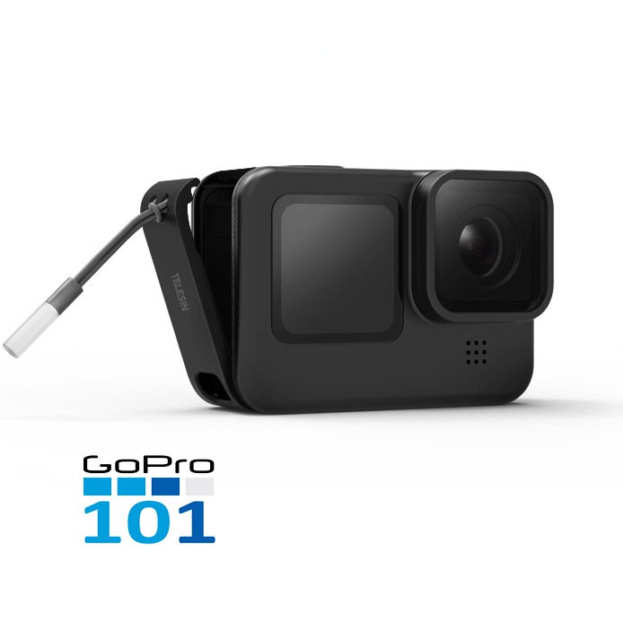 Nắp Che Pin Có Cổng Sạc cho GoPro 9 Hiệu Telesin - Gopro101 - inoxnamkim - Nắp che Pin Hero 9