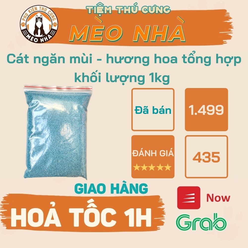 [Mã FMCG0404 giảm 10% đơn 350k] Cát ngăn mùi - thơm hương hoa tổng hợp