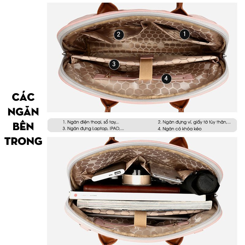 Túi xách công sở nữ cao cấp GUBAG, kiểu dáng doanh nhân sang trọng, đựng laptop đi làm tiện lợi