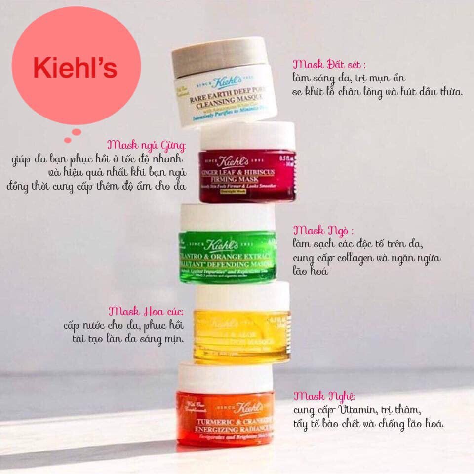 Kiehl's - Minisize Mặt Nạ Hoa Cúc - Mặt Nạ Bơ - Mặt Nạ Ngò - Nghệ - Đất Sét Kiehl's 14ml