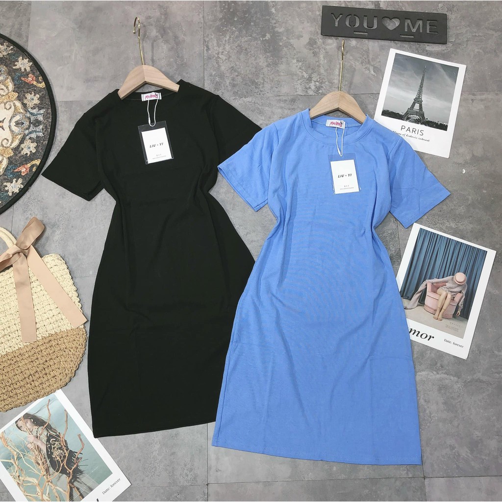 [Mã SKAMA06 giảm 8% tối đa 50K đơn 250K] Váy BODY ZIP cổ tròn (Kèm ảnh thật,video) | BigBuy360 - bigbuy360.vn