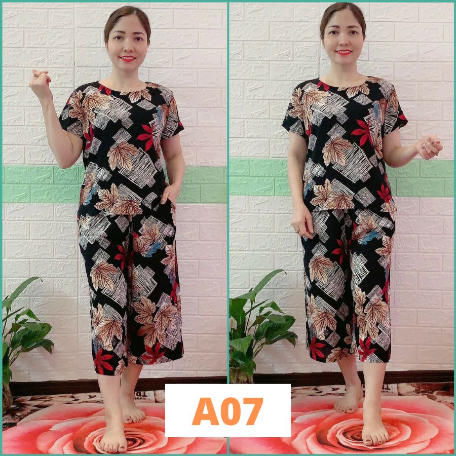 A07 ❌ Bộ Lanh Trung Niên Bộ Đồ Mùa Hè Cho Mẹ Full Size ❌