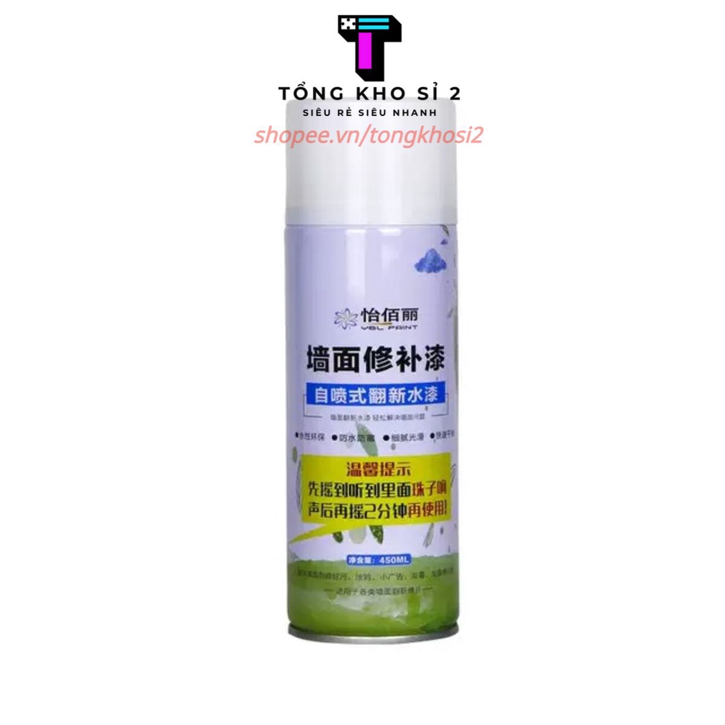 PVN19402 Chai xịt sơn tường 450ml T2