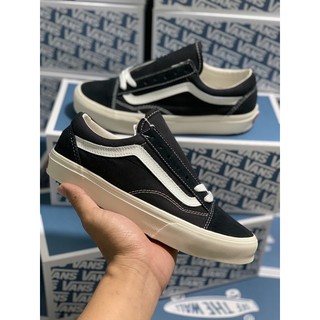 Giày Thể  Thao Van Đen sọc Trắng Nam Nữ  Chuẩn Box Xanh