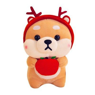 Tết🌺Sale Chó Bông Shiba HT - Chất Liệu Cao Cấp Vải Nhung Co Dãn 4 Chiều - Kích Thước 25cm