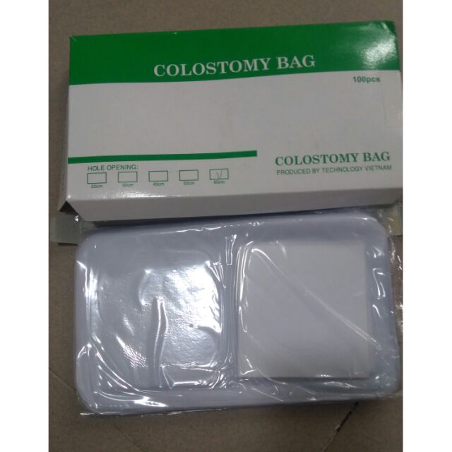 Hộp 100 túi hậu môn Colostomy Bag - Mẫu mới Coconut Ostomy Bag